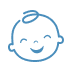 Baby smiling