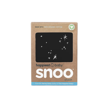 Black galaxy fitted sheet for SNOO in box